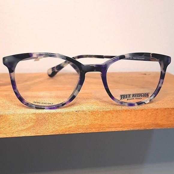 NEW prescription-ready Eyeglass Frame, purple glasses lightweight NICE 50-19-140 - Picture 2 of 6